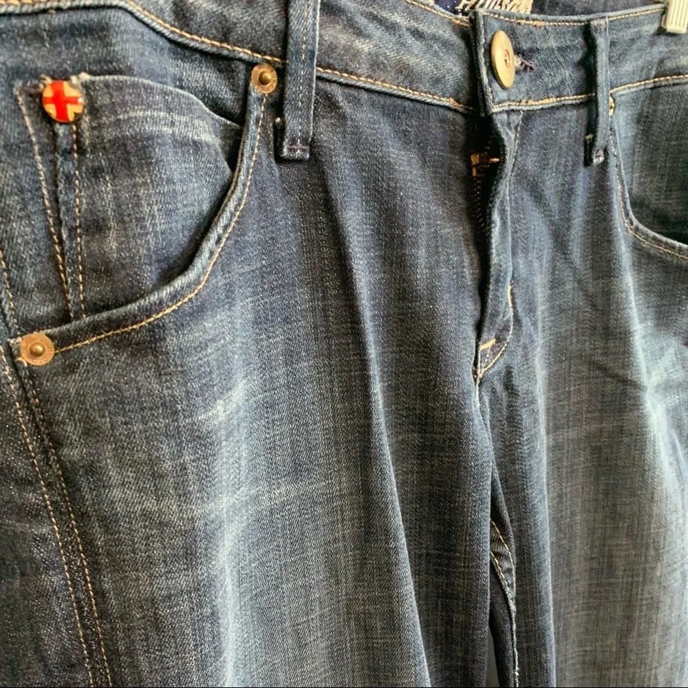 HUDSON Cropped Cuffed Jeans Union Jack Hudson Label Blue Women’s Size 30